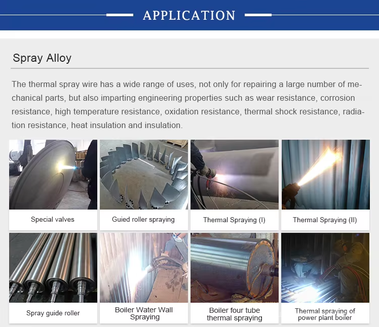 Factory price Metco 8500 1.6mm 2.0mm NiCrTi Tafa 45CT Ni55Cr45Ti thermal spray wire for boiler tubes
