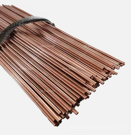 Custom Brush 1/4 Hard Seamless Copper Pipe For Electrical Cables Wires And Connectors