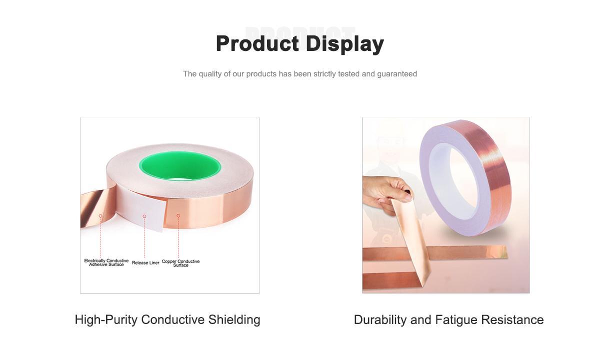 0.05mm Thin Copper Foil Tape Ultra Thin & Ductile, Custom Widths