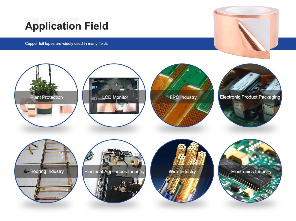 0.05mm Thin Copper Foil Tape Ultra Thin & Ductile, Custom Widths