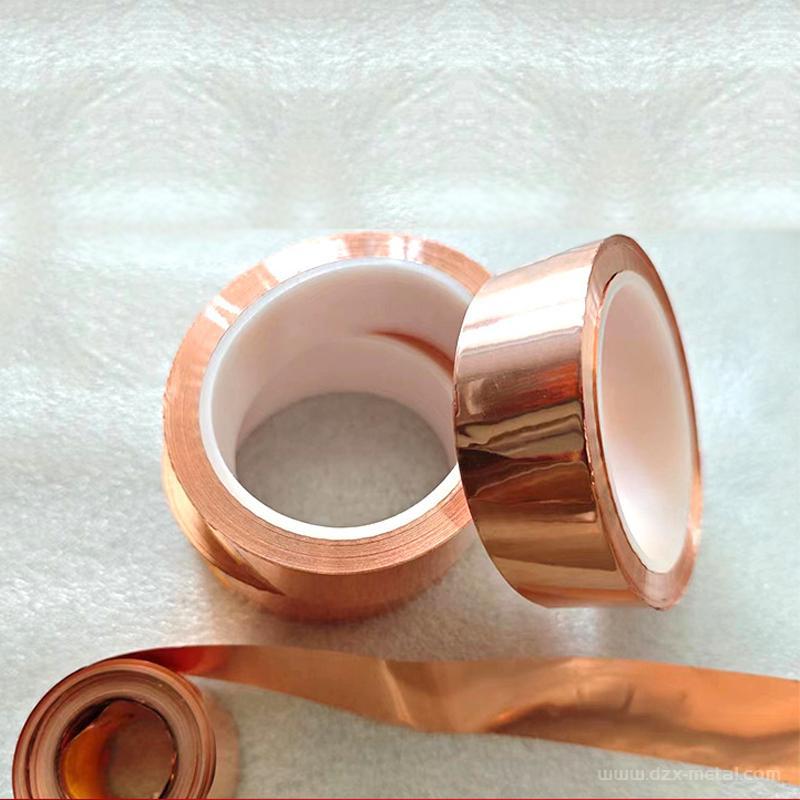 0.05mm Thin Copper Foil Tape Ultra Thin & Ductile, Custom Widths