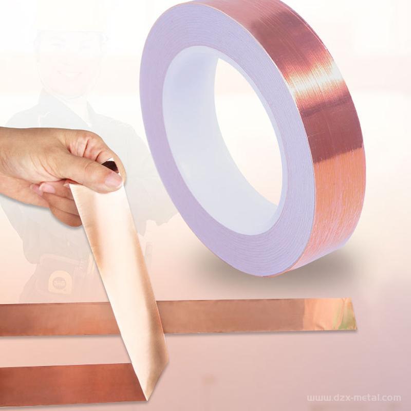0.05mm Thin Copper Foil Tape Ultra Thin & Ductile, Custom Widths